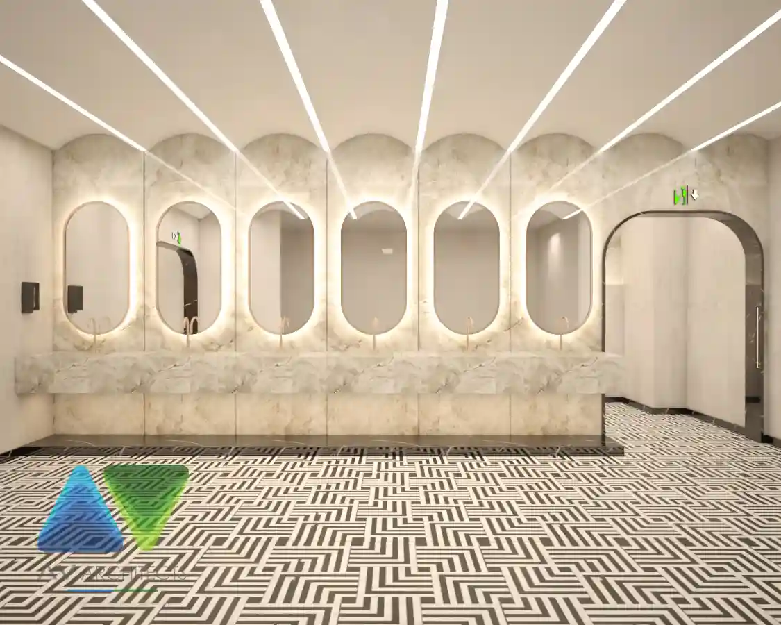 Toilets commercial Interior Project